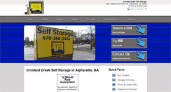Desktop Screenshot of crookedcreekstorage.com
